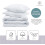 Flax Linen Celia Design Duvet Cover Set  White (Double ) 3