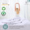 Flax Linen Celia Design Duvet Cover Set  White (Double ) 7