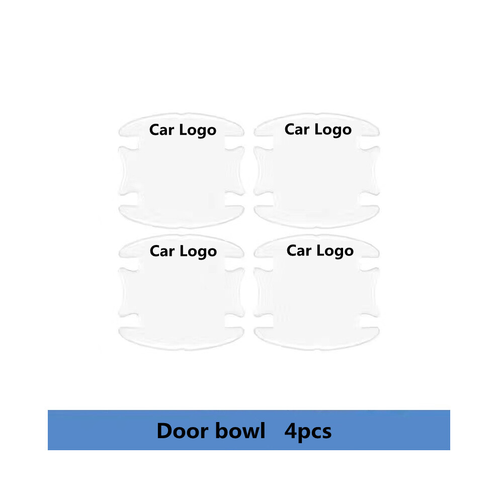 (For Byd, 4Pc Bowl) Car Interior Decoration Car Door Handle Bowl Scratch Protector Universal 8360553029883