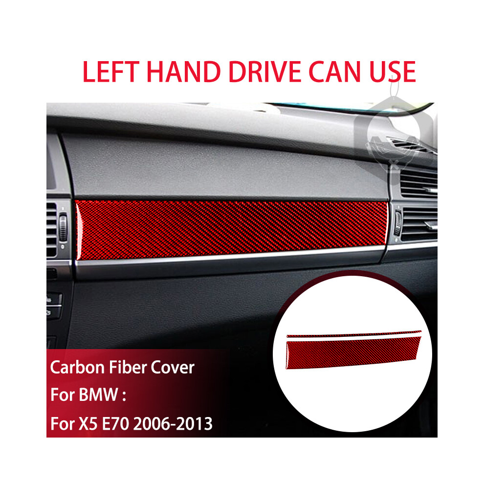 ( Carbon Lhd) Car Interior Decoration For Bmw X5 E70 2006-2013 Carbon Fiber Car Door Red 8360553006587
