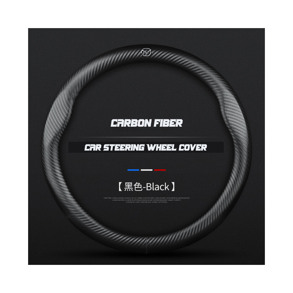 (O Full Carbon Fiber) Carbon Fiber Car Steering Wheel Cover Alcantara Leather For Mazda 2 3 5 6 Cx5 Cx7 Cx3 Cx8 Cx9 Gj Bm Bl Atenza Axela Accessories 8721142040915