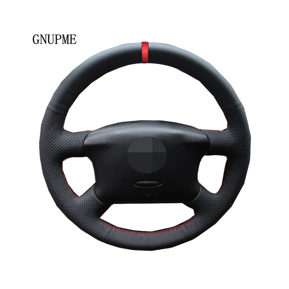 (Blue Thread) Car Steering Wheel Cover Artificial Leather Red Marker For Volkswagen VW Passat B5 1996-2005 Golf 4 1998-2004 Seat Alhambra-image-OPC-PDYFNPX-NEW