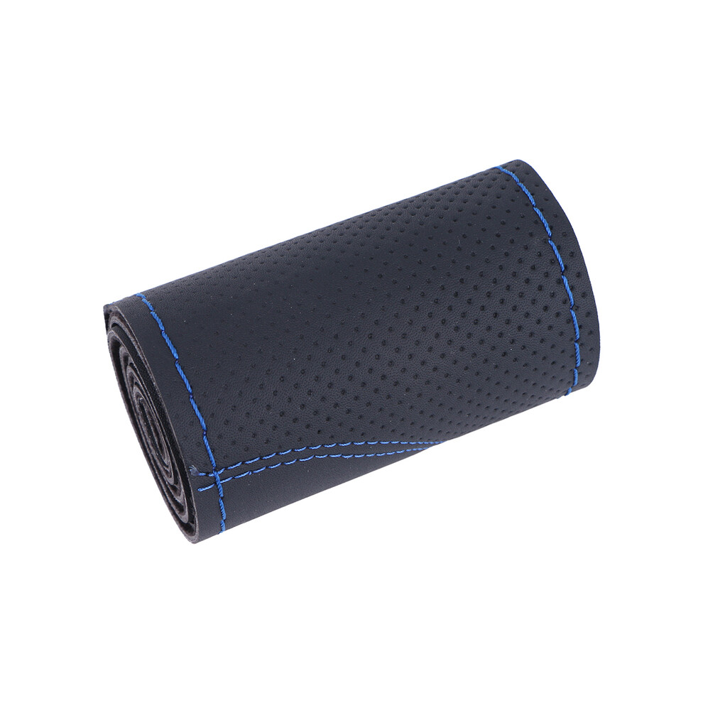 ( Line) Diy Car Steering Wheel Cover Universal 38Cm Braiding Cover For Steering Wheel Breathable And Non-Slip Auto Steering Wheel Case Blue 8721141998743