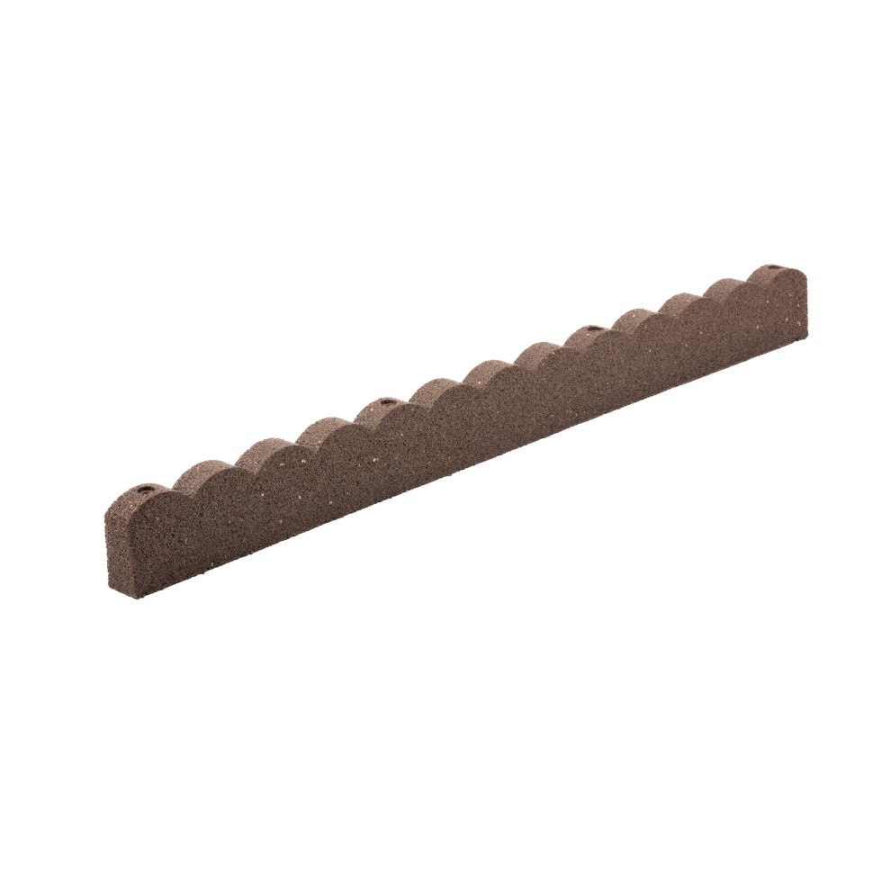 (Brown, Pack Of 10) Nicoman Scallop Garden Edging Border 5061050490161