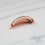 (76mm Cup Handle	) Rose Gold Cup Handle 76mm Bar Handle 160mm & Knob 7