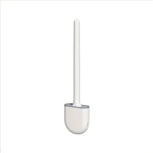 Nes Home Silicone Toilet Brushes with Wall Mounted Toilet Brush Holder White