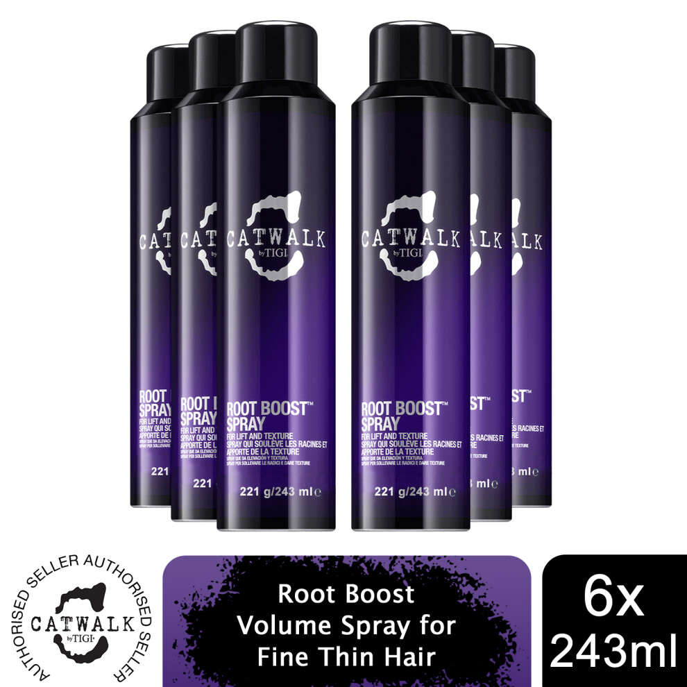 Catwalk by TIGI Root Boost Volume Spray for Fine Thin Hair 243ml, 6pk