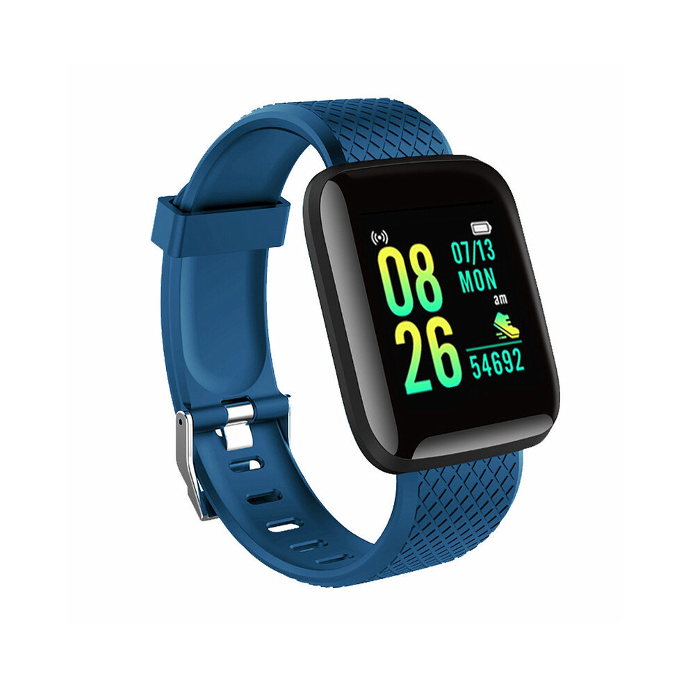 (Blue) 2023 Smart Watch Adult Blood Pressure Waterproof Smartwatch Adult Heart Rate Monitor Fitness Tracker Sport Watch For Adult Blue 8386120187664