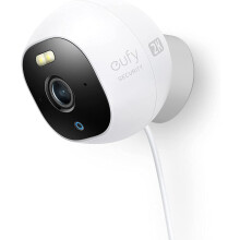 eufy Security OutdoorCam E220 (C24) T8441221 - 2K Outdoor Cam with Color Night Vision, Built-in Spotlight, 32GB SD, On-Device AI, Subscription-Free