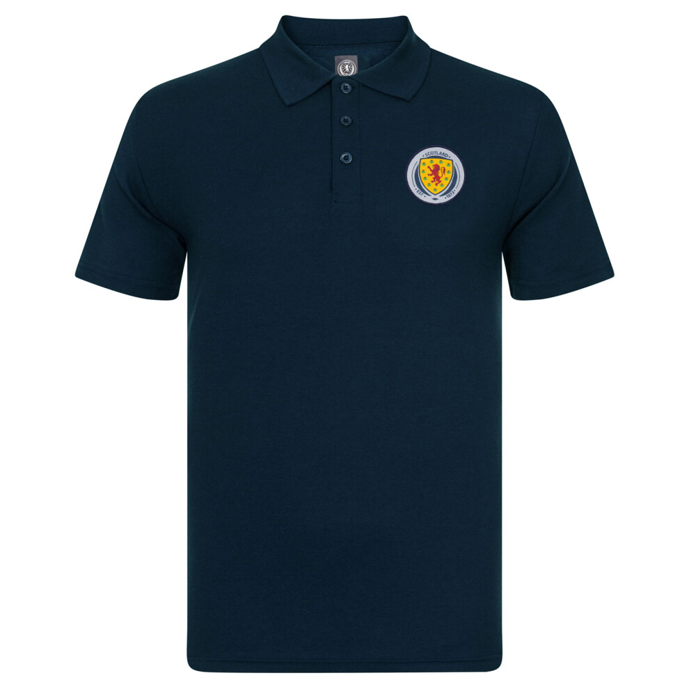 (XL) Scotland Mens Polo Shirt Crest OFFICIAL Football Gift