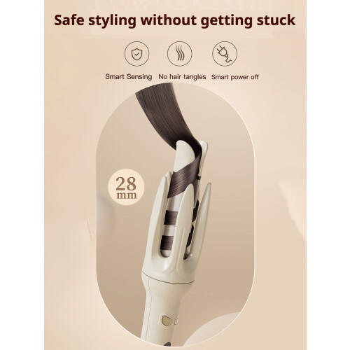 Automatic Hair Curler Wand with 28mm Barrel 4 Temperature Modes 1