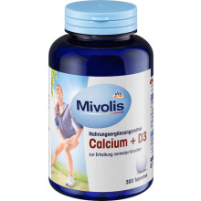 Mivolis Calcium + D3 Tablets – 300 Tablets, German Quality for Normal Bones & Teeth