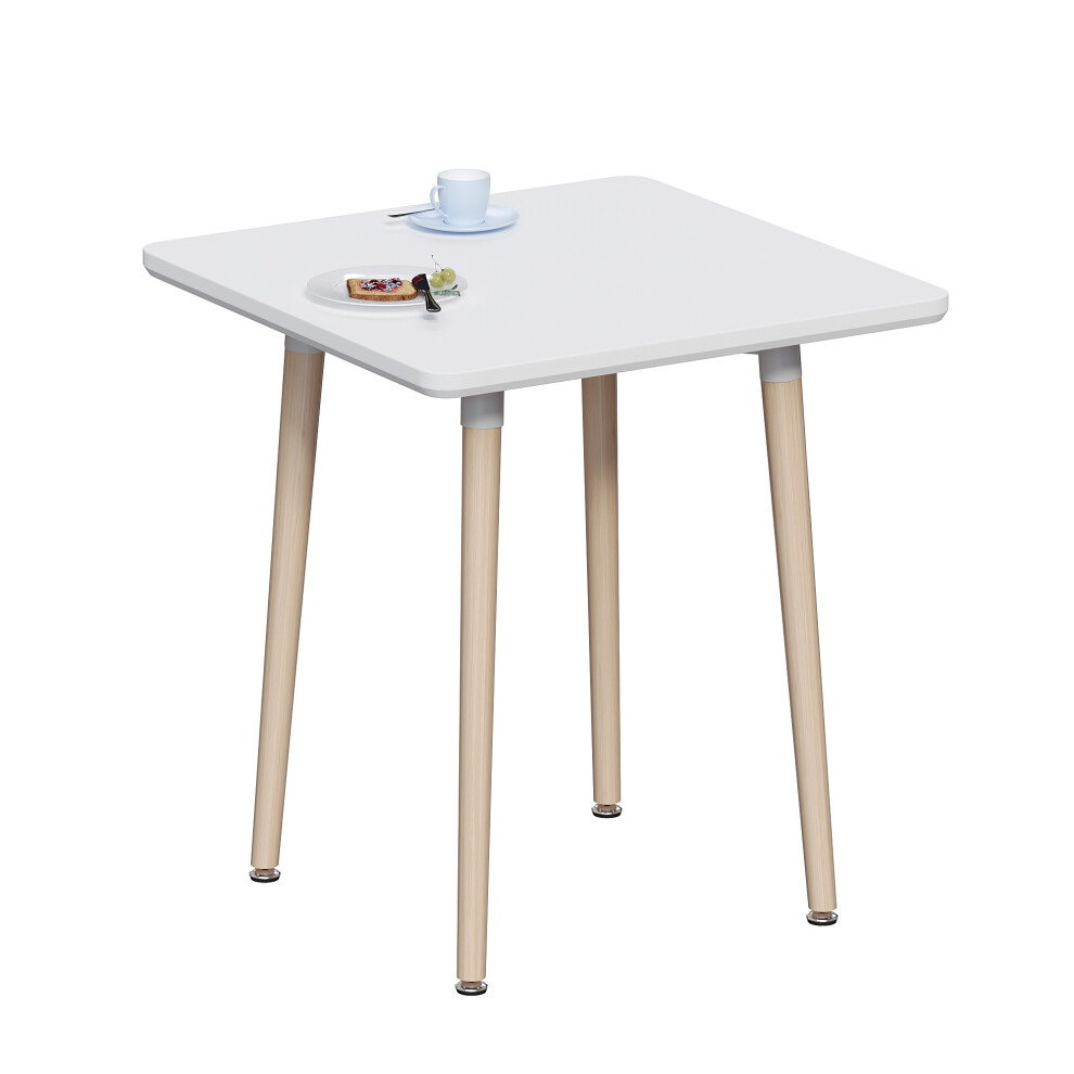 (White, 2 Seater) Batley Home Kitchen Square Wood Dining Table