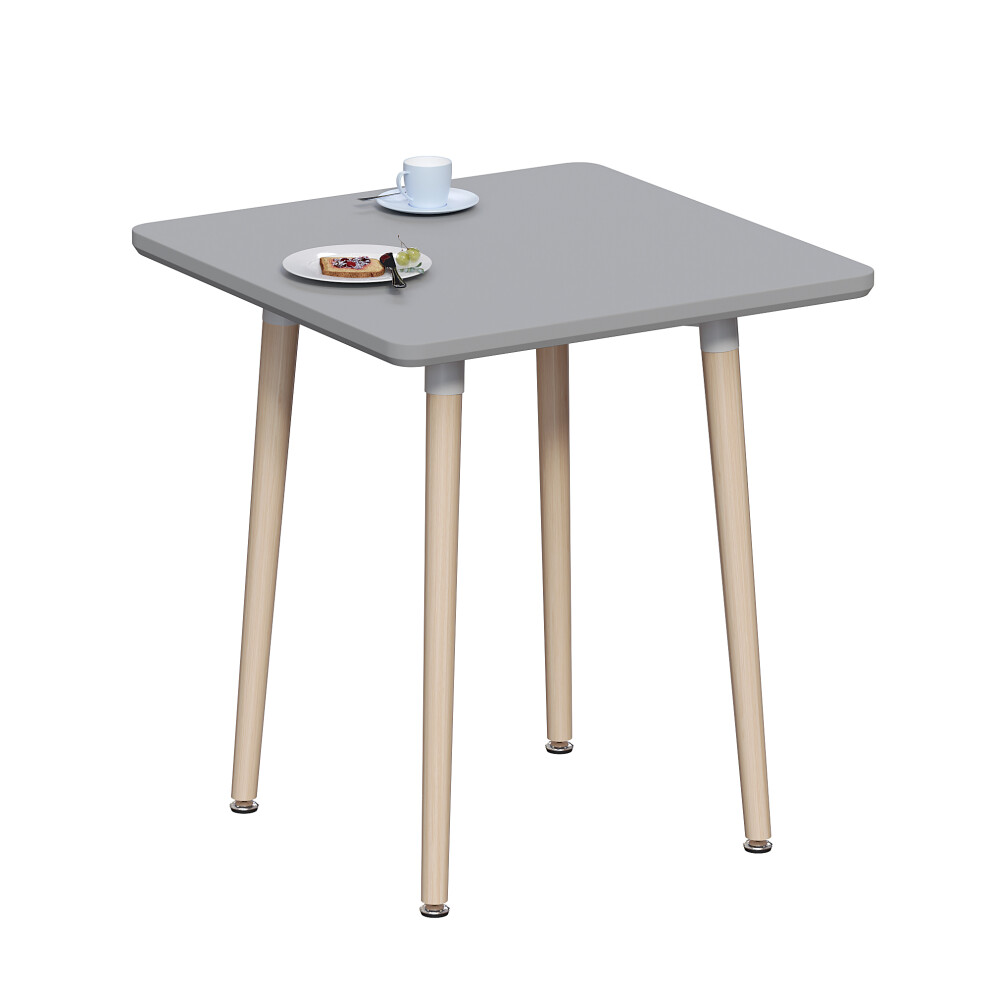 (Grey, 2 Seater) Batley Home Kitchen Square Wood Dining Table