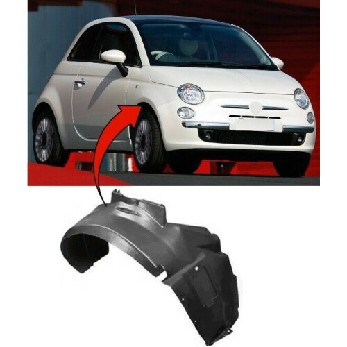 Fiat 500 2008-2015 Front Wing Arch Liner Splash Guard Driver Side 