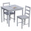 Vida Designs (Grey, 2 Seater) Yorkshire Home Wooden Dining Table & Chairs Set 6