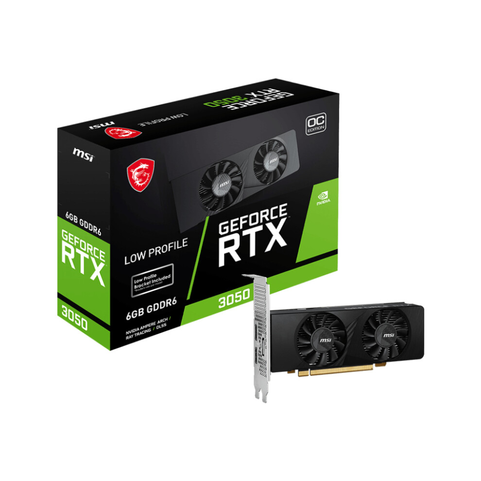 MSI graphics card GeForce RTX 3050 LP 6G OC - 6 GB GDDR6 OC