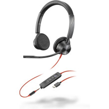 Headset - HP - Poly Blackwire 3325 - USB-C - 3.5mm - Microsoft Teams Gecertificeerd