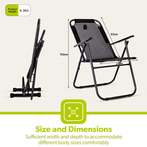Royalford Royalford Folding Camping Chairs for Adults, Max. Load Capacity 150 kg 2