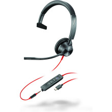 Casque - HP Poly - Blackwire 3315 - Mono - USB-C - Certificado Microsoft Teams