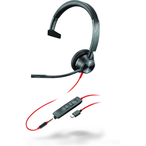HP Casque - HP Poly - Blackwire 3315 - Mono - USB-C - Certificado Microsoft Teams