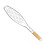 (Fish Grill) Hampton&Stewart BBQ Mesh Grill Basket Rack Handle 1