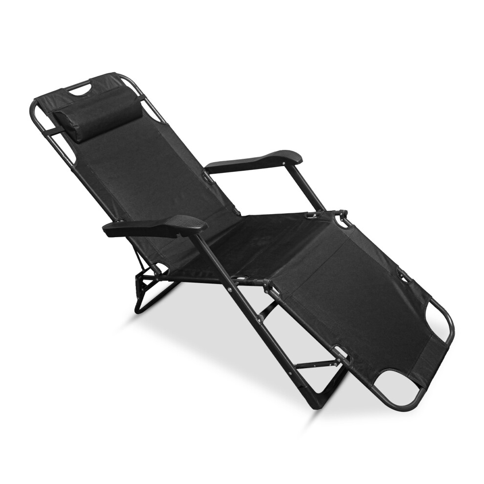 ROYALFORD Portable Folding Reclining Camping Chair - Sun Lounger