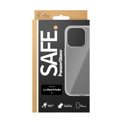 Panzer Glass TPU Case for iPhone 15 Pro Max 6.7" Clear - SAFE95541 2