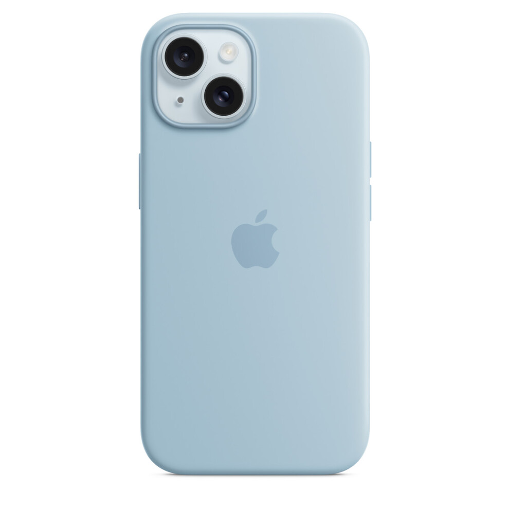 Apple iPhone 15 Silicone Case With MagSafe - Light Blue