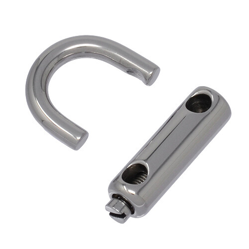 (Smooth, Without Screwdriver) Stainless Steel Padlog 2mm gauge (12g) 2