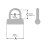(Smooth, Without Screwdriver) Stainless Steel Padlog 2mm gauge (12g) 5