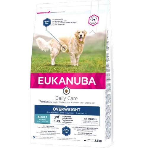 Iams EUKANUBA Daily Care Overweight tørfoder til overvægtige hunde 12 kg