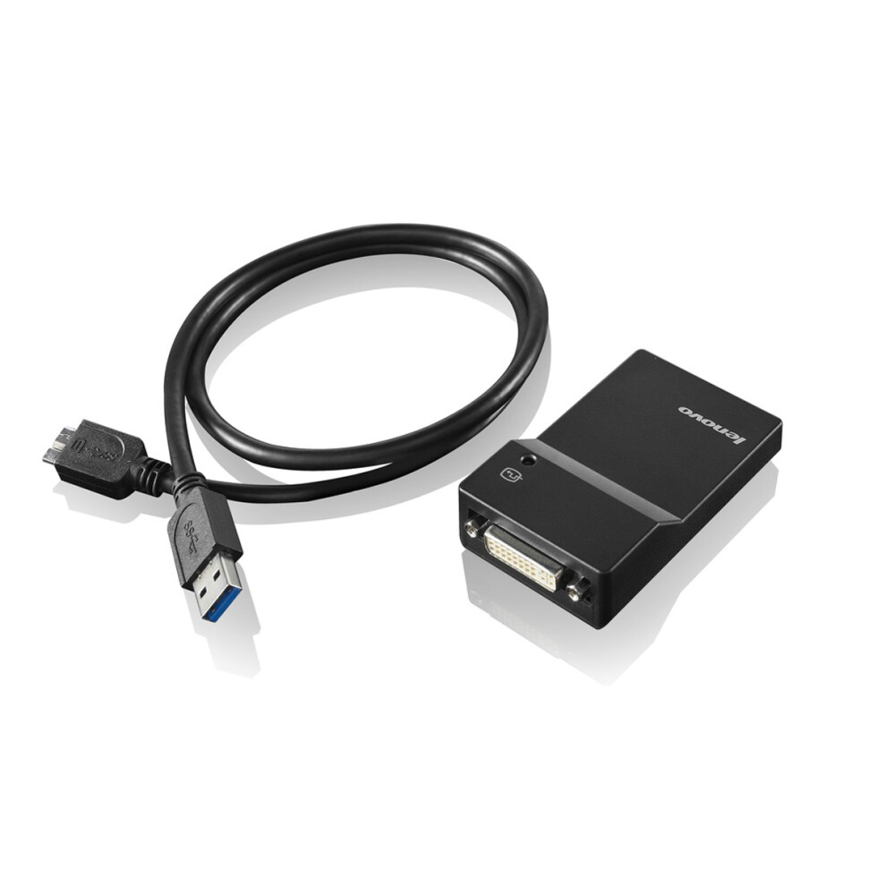 Lenovo Usb 3.0 To Dvi/Vga Monitor Adapter - External Video Adapter - Usb 3.0 - Dvi