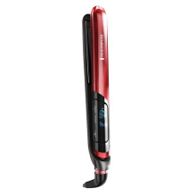 Lisseur - REMINGTON - S9600 SILK - 240 C - Riscaldamento rapido - Turbo - Pochette da viaggio - Rosso