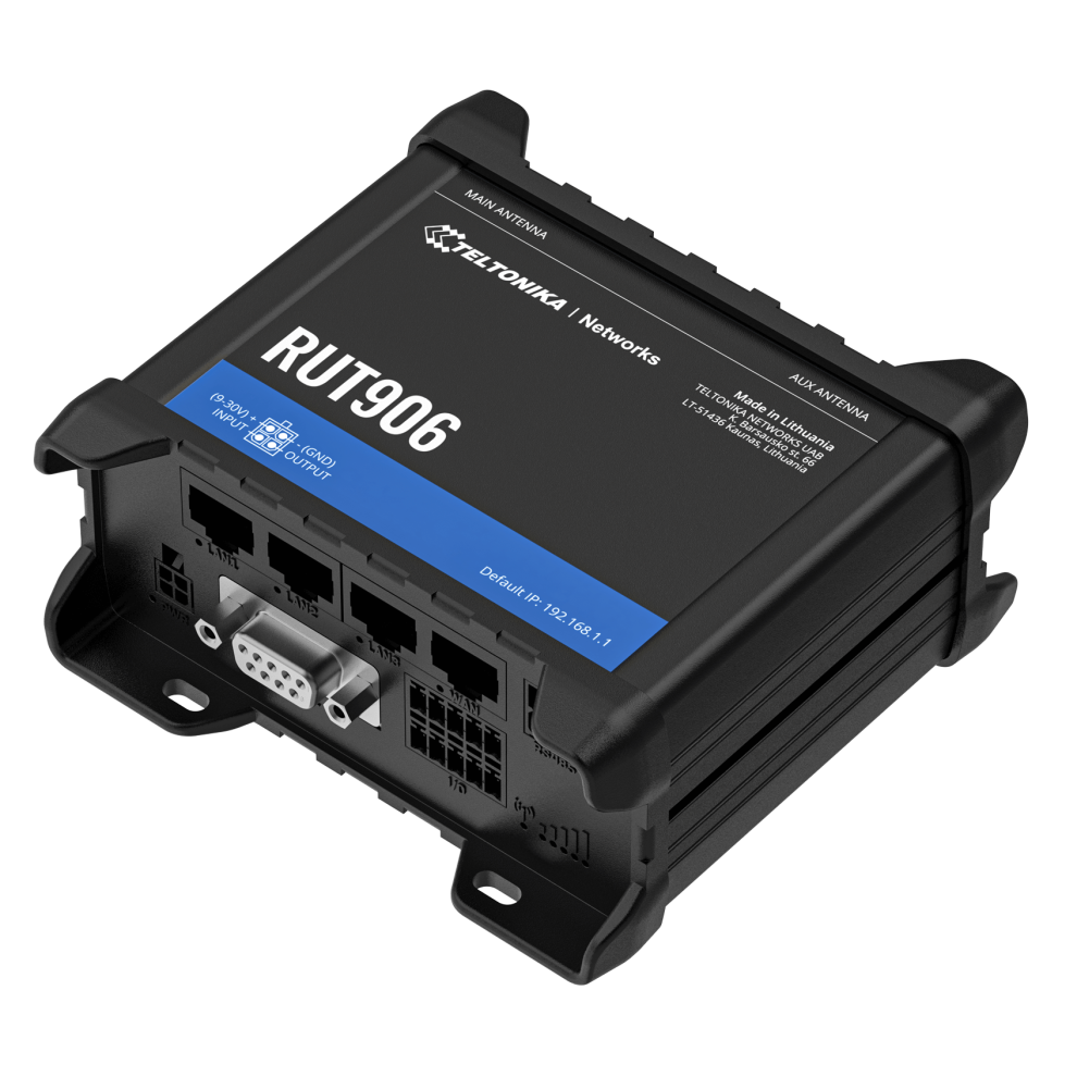 Teltonika RUT906 industrieller 4G LTE WLAN Router I/O MQTT RS232 RS485 - Bild 10