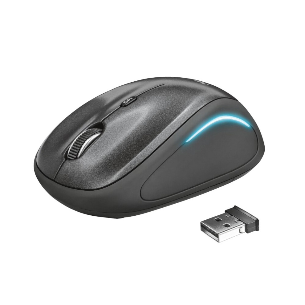 Trust Yvi Fx Mouse Ambidextrous Rf Wireless Optical 1600 Dpi 8713439223330