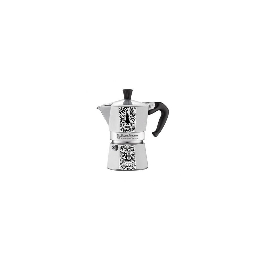 Bialetti Moka Express 90th Anniversary Moka pot 0.13 L Black, Silver, White