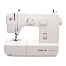 Macchina da cucire - SINGER Promise 1409 - Bianco - Buttonhole a 4 fasi - 9 motivi di punti - Cucito libero