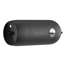 Cargador de batería de coche - BELKIN - 30w USB PD - Encendedor de cigarrillos - Negro y Blanco - USB Tipo-C