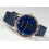 Armani Armani Men's Watch AR1647 Blue Leather Strap Blue Dial Silver Case 6