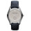 Armani Armani Men's Watch AR1666 Blue Leather Strap Silver Dial Silver Case 2