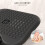 Homcom HOMCOM Foot Rest Adjustable Height and Angle Home Office Footstool Black 3