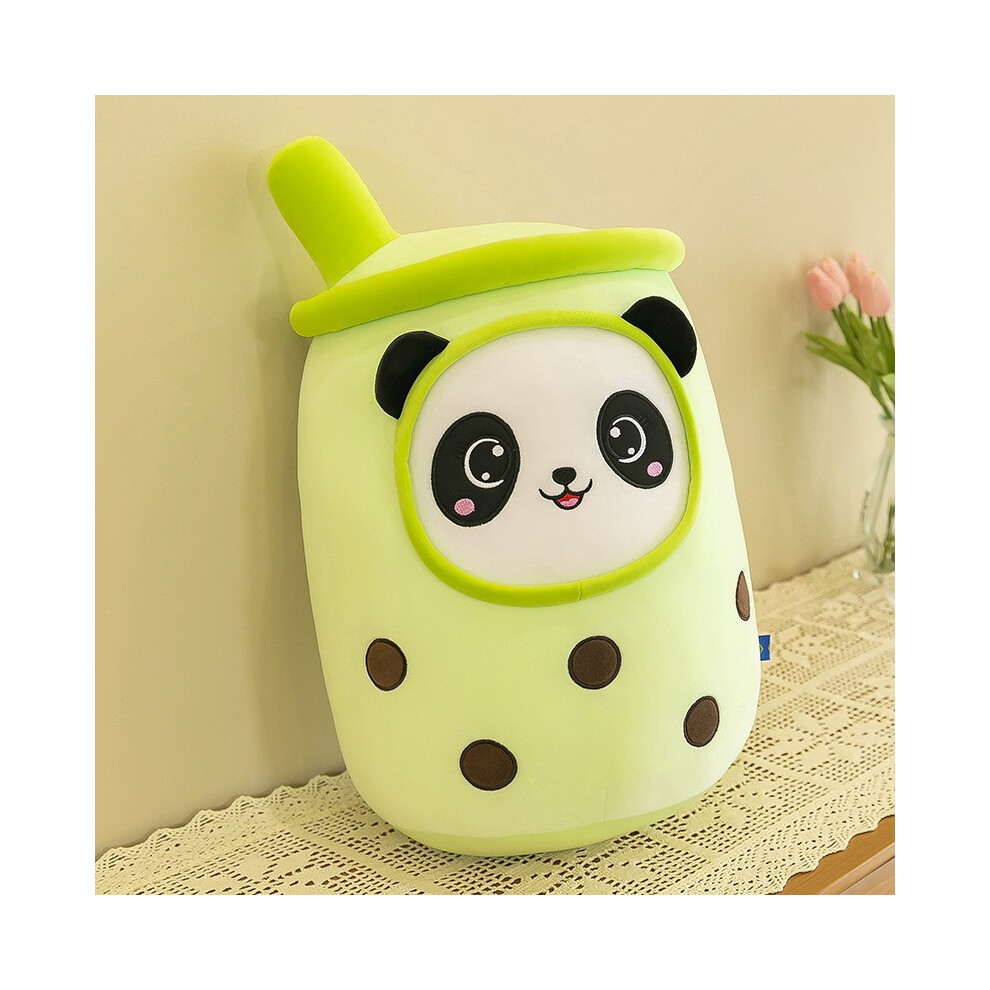 (green panda, 35cm) Plush Soft Cushion Bubble Tea Plush Toy Boba Milk Tea Plush Toy Stuffed Toys-image-OPC-PDYJ2QB-NEW
