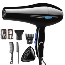 Professional Powerful Hair Dryer Adjustment Ionic Air Blow Dryer with Concentrated Air Nozzle