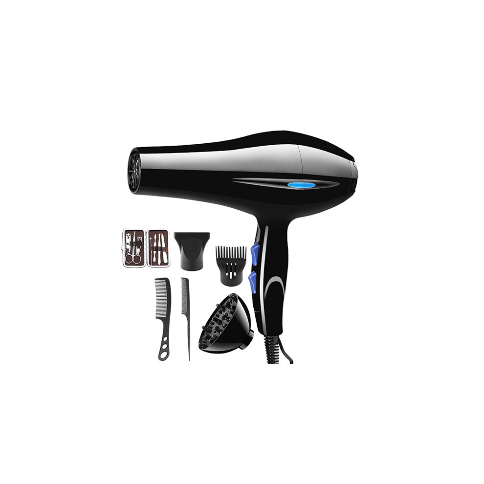 Professional Powerful Hair Dryer Adjustment Ionic Air Blow Dryer with Concentrated Air Nozzle