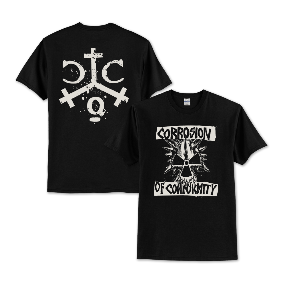 (XL) Corrosion of Conformity Classic Skull (With Back Print) T-shirt S