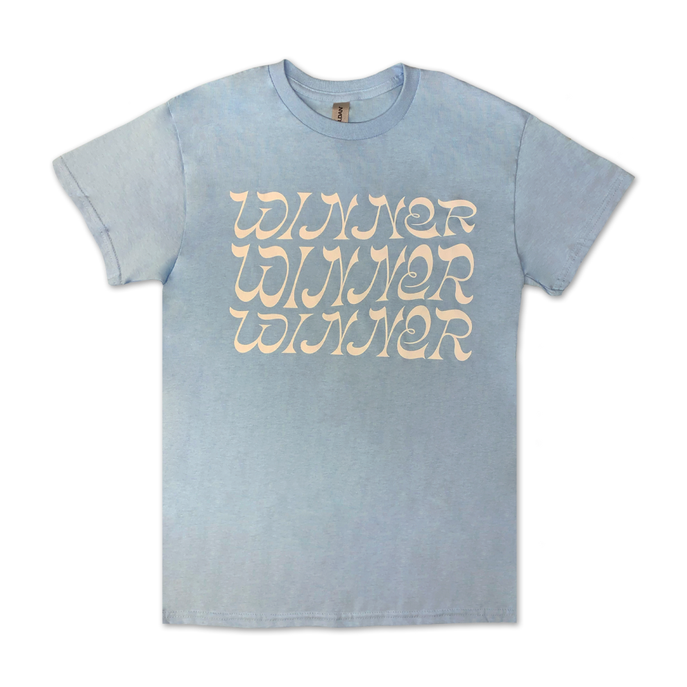 (XL) Overcoats Triple Winner T-shirtï¼dark navy blueï¼ S