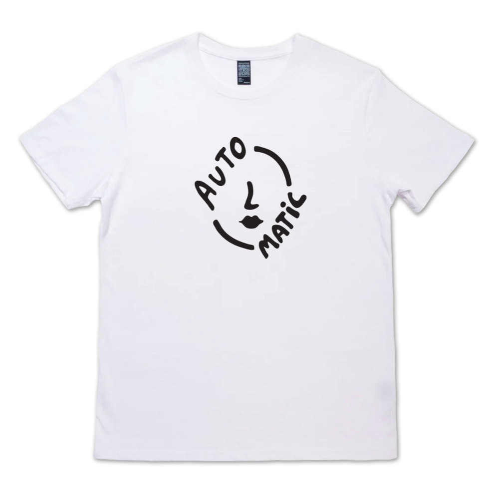 (S) Automatic Face Logo (White) T-shirt S