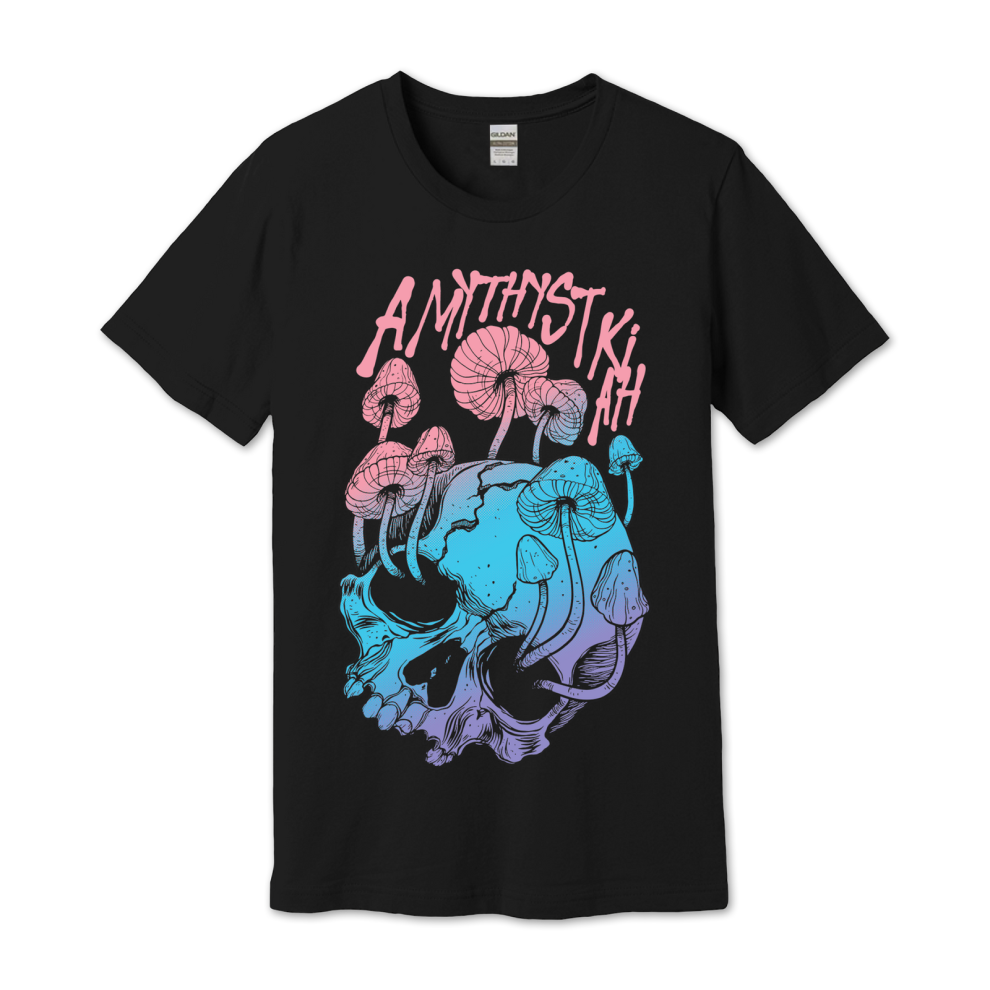 (XL) Amythyst Kiah Shroom Skull T-shirt S