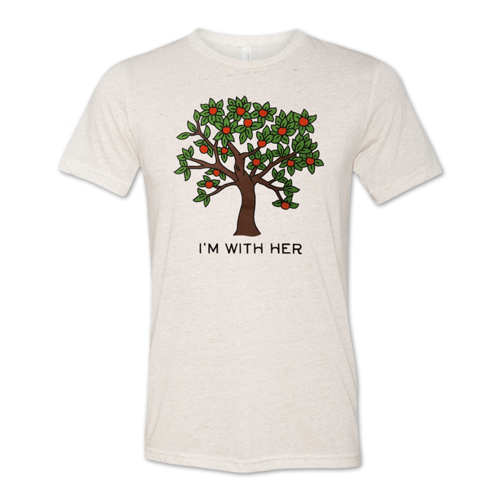 (XL) I'M WITH HER Apple Tree T-shirt S